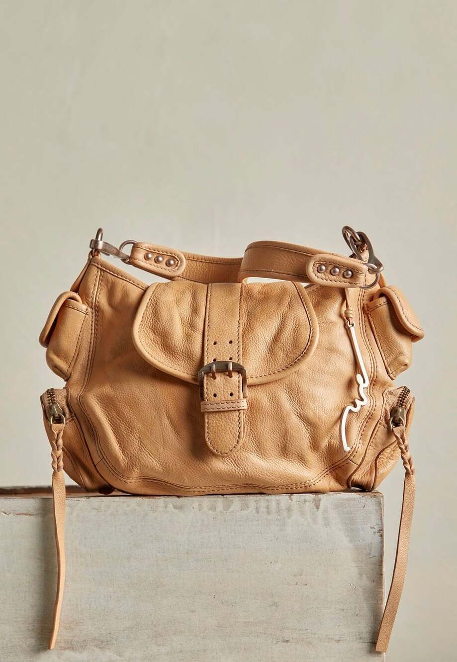 We The Free Italian Straw/Espresso Baby Asher Tote Canvas   NWT
